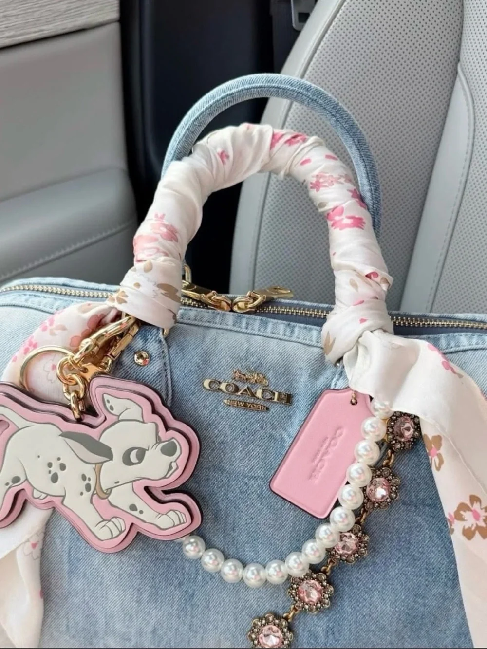 🤍New Michael Kors Dahlia Garden Silk Square